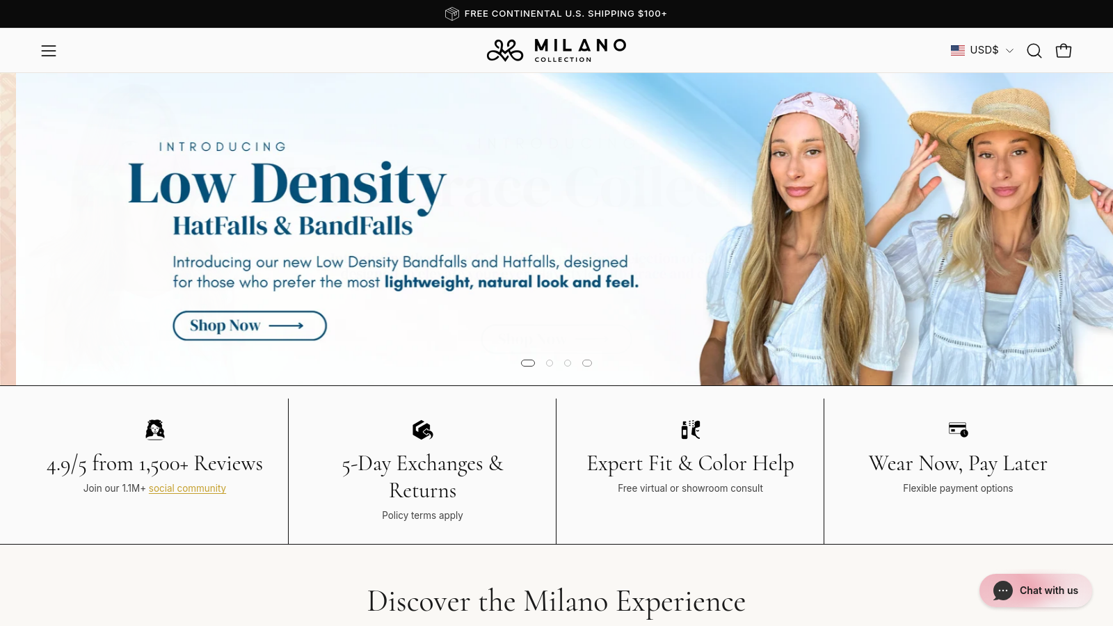 Milano Wigs Hollywood Showroom