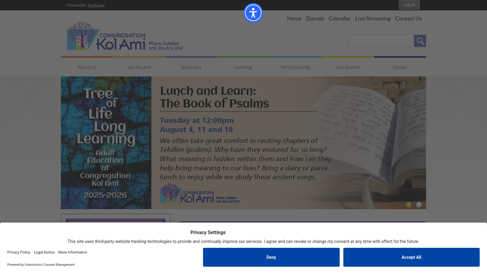Congregation Kol Ami Gift Shop