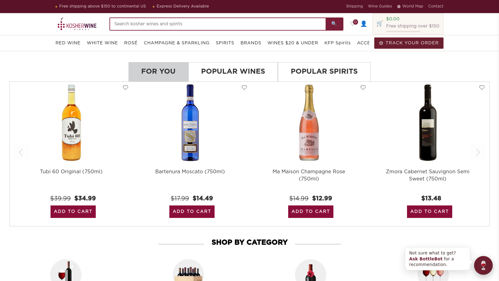 Kosher Wine Direct Delivery to Washington