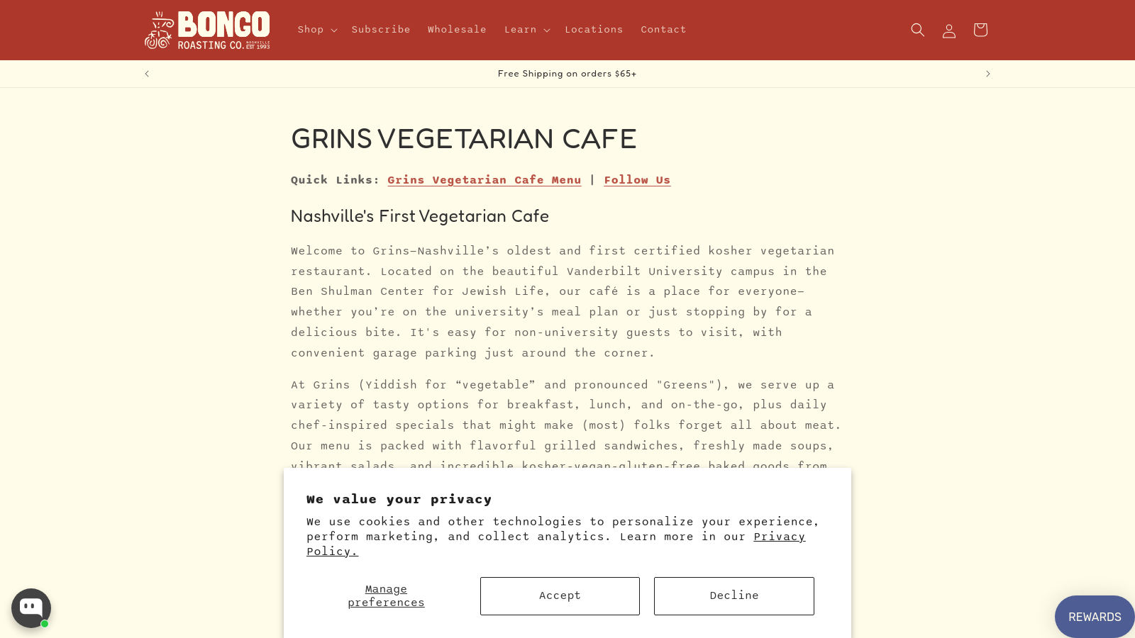 Grins Vegetarian Cafe