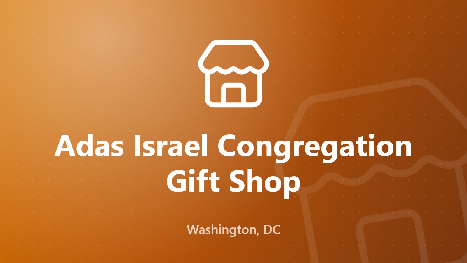 Adas Israel Congregation Gift Shop