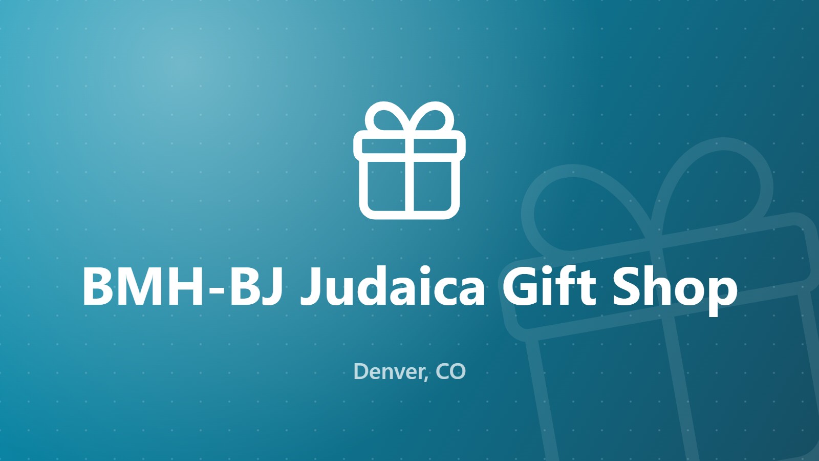 BMH-BJ Judaica Gift Shop