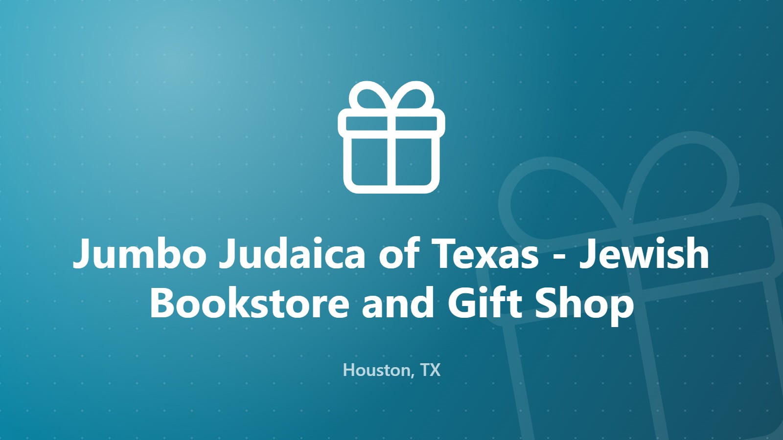 Jumbo Judaica of Texas
