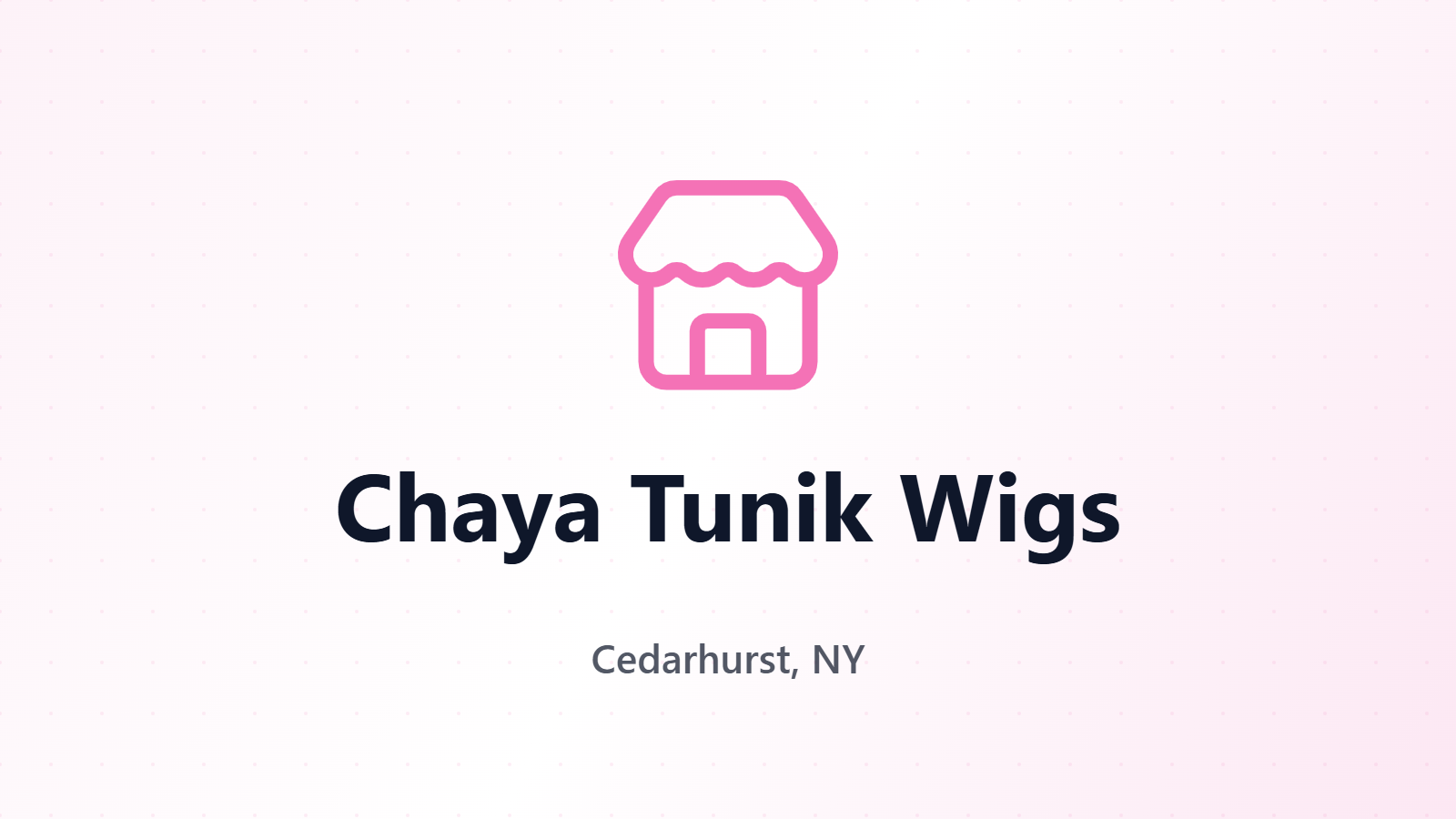 Chaya Tunik Wigs
